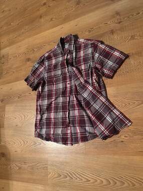 Carhartt Men's Relaxed Fit Plaid Short Sleeve Work Shirt Size Large 103553-639